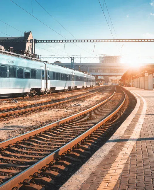 Railway on sunny day