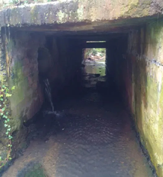 Culvert passing underground