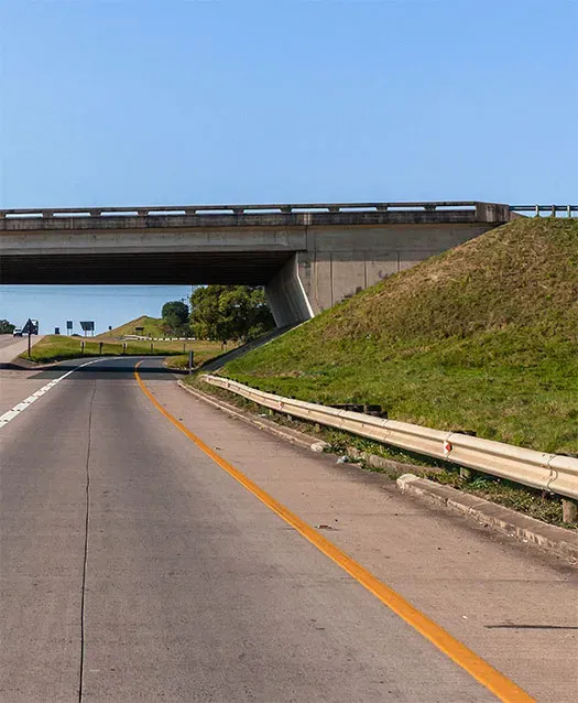 Roadway and underpass