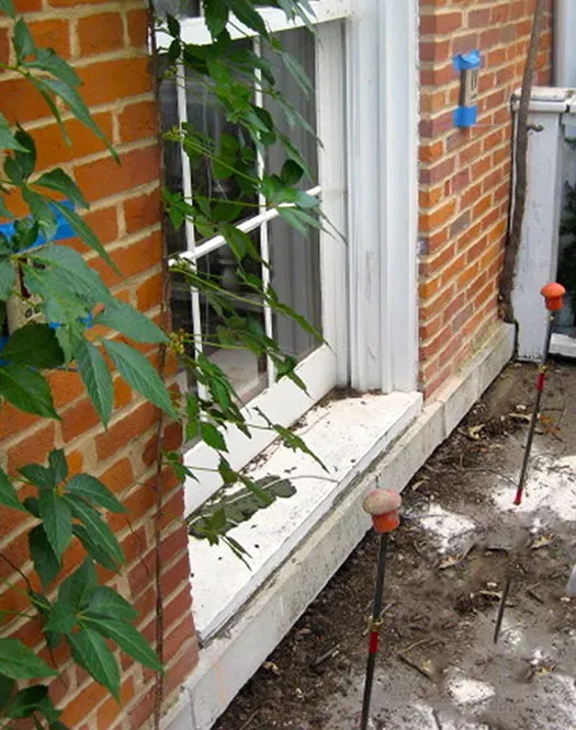 Brick exterior of residential home