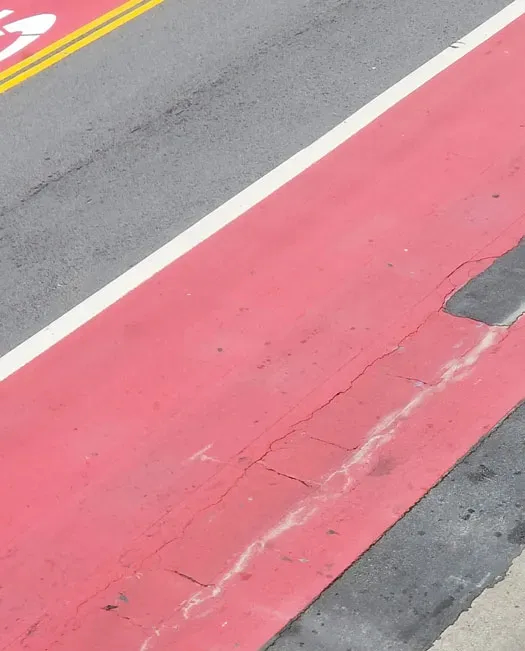 Painted road